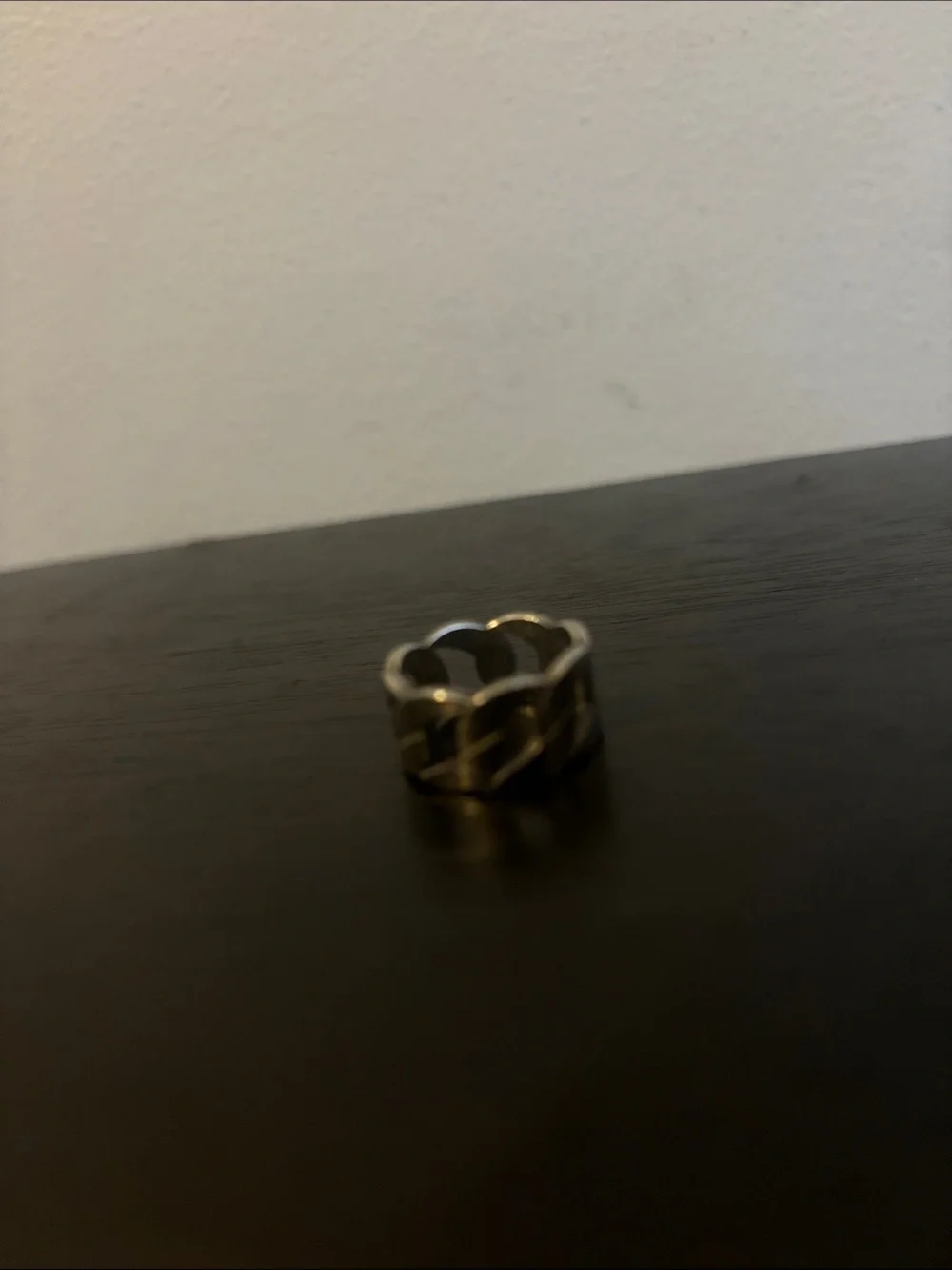 Sterling Silver Floral Cutout Band Ring - Silver